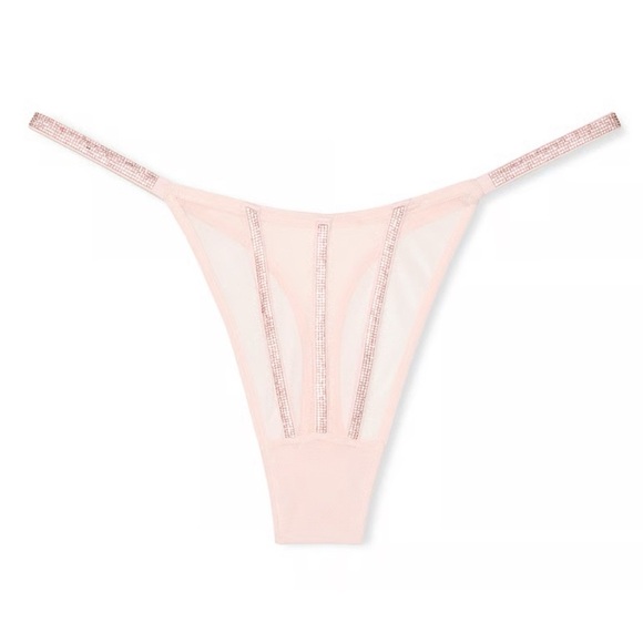 Victoria's Secret Very Sexy Twinkle Thong String Pink - Picture 1 of 7